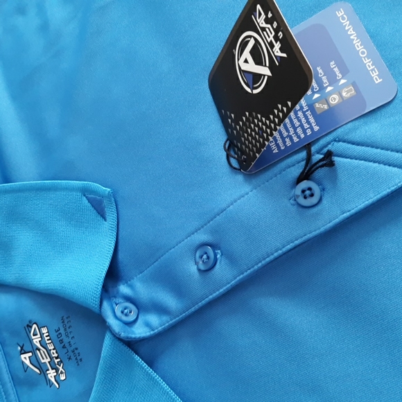 Ahead USA Extreme XL Blue Performance Polo Shirt - Picture 13 of 17